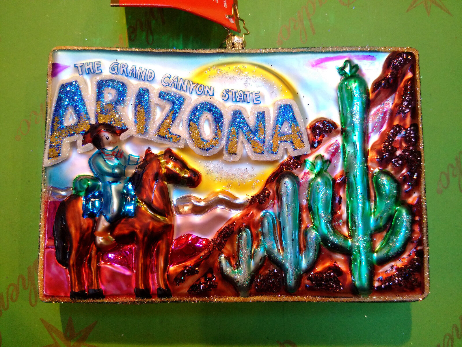 Christopher Radko Arizona Desert Post Glass Ornament