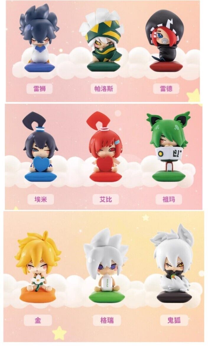 9pcs Anime Aotu World PVC Figure Collectible Statues Art Designer Toys Model Set