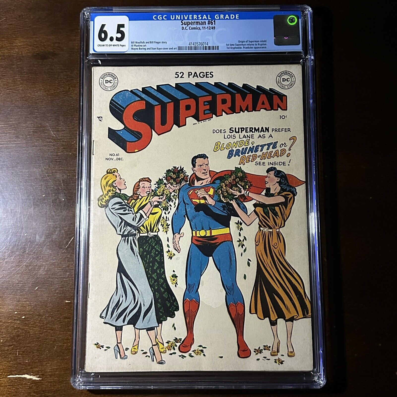 Superman #61 (1949) - 1st Kryptonite 1st Time to Krypton - CGC 6.5