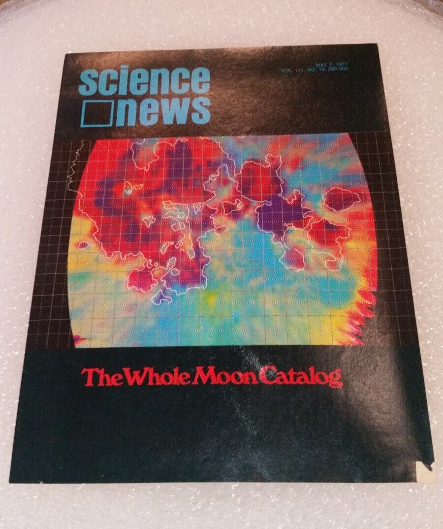 SCIENCE NEWS LETTER MAGAZINE The Whole Moon Catalog MAY 7, 1977   12 pages
