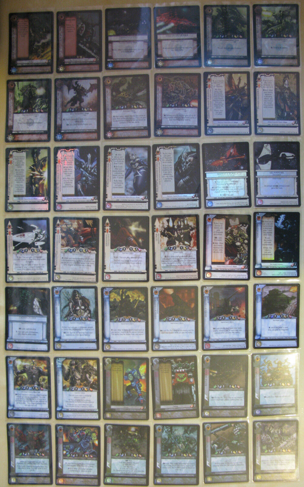 Dark Millennium Warhammer 40K CCG Base Set Rare Cards (WH40k)