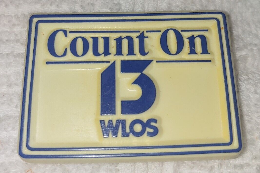 Vintage Count On 13 WLOS North Carolina ABC Television TV News Fridge Magnet