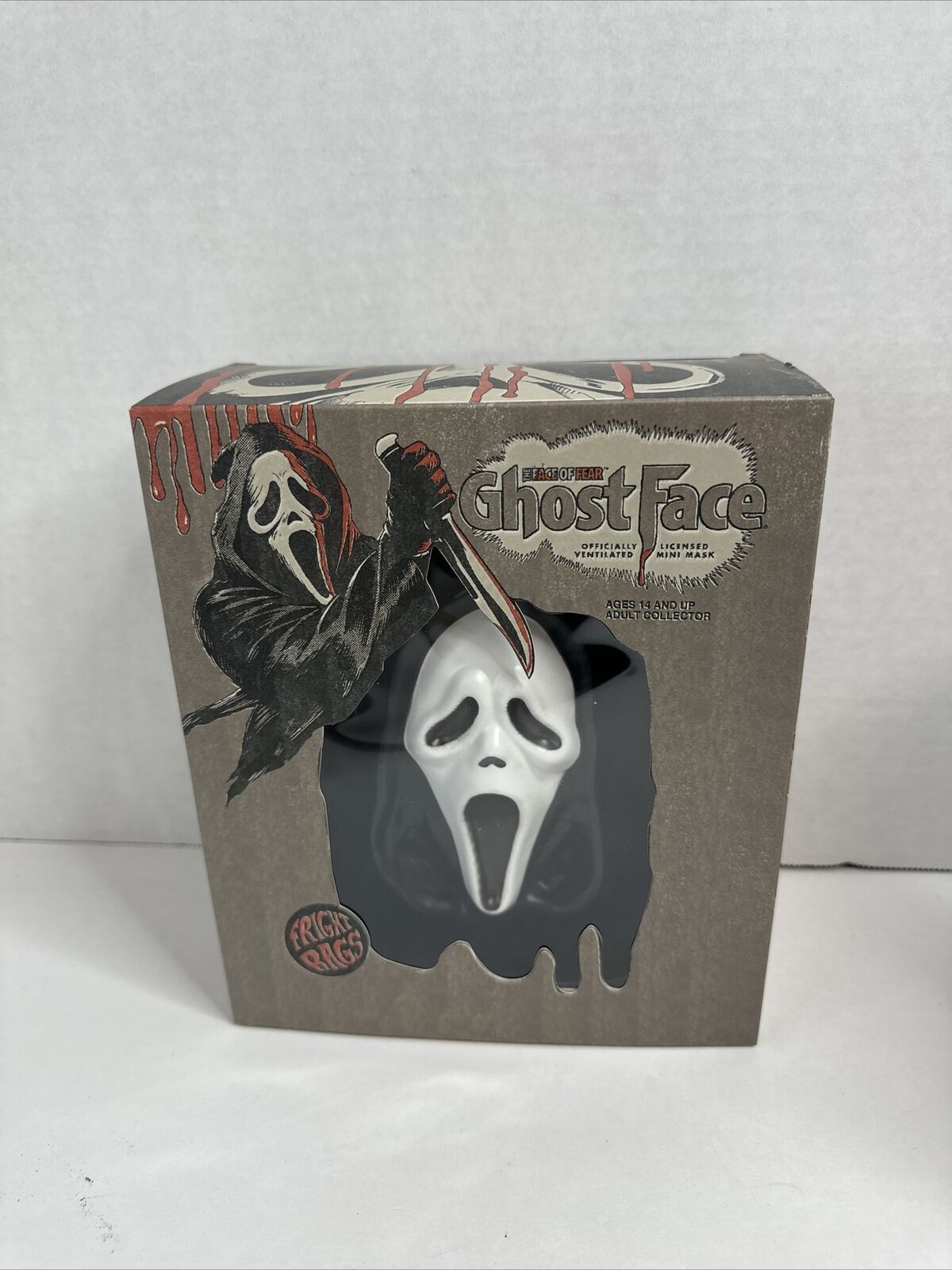 Fright Rags The Face Of Fear : Ghost Face (Classic) 6 Inch Mini Mask LE New