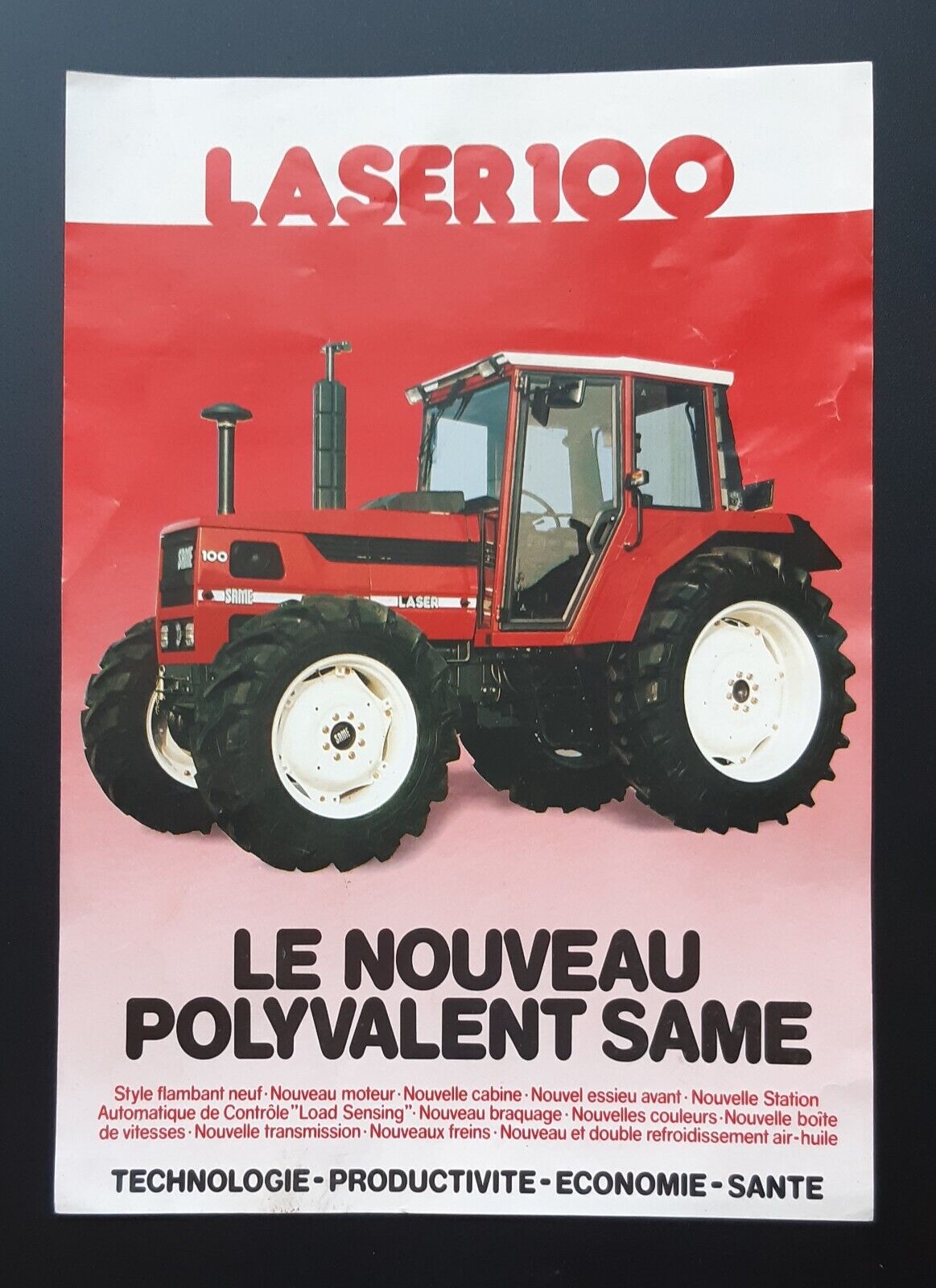 Leaflet Tractor Booklet Sam Laser 100 Format: 8 5/16x11 13/16in Sided / Verso