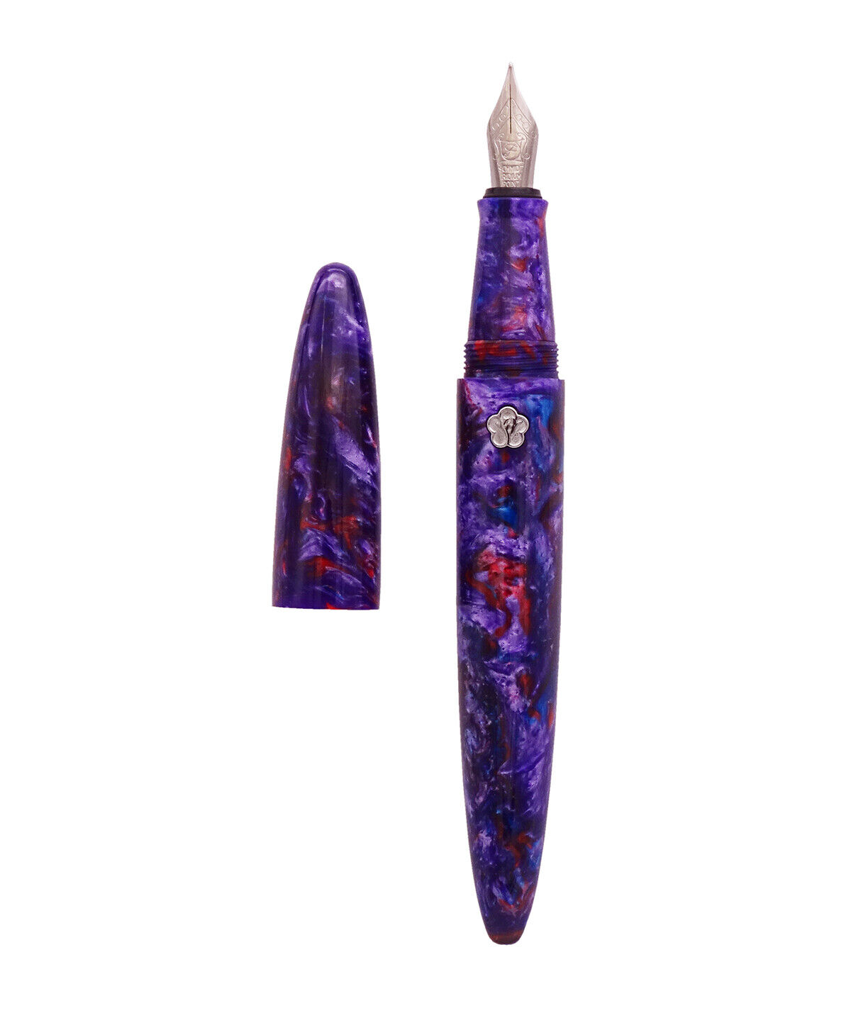 LIY Future Acrylic Purple Fountain Pen Schmidt Nib Converter Provence EF/F Gift