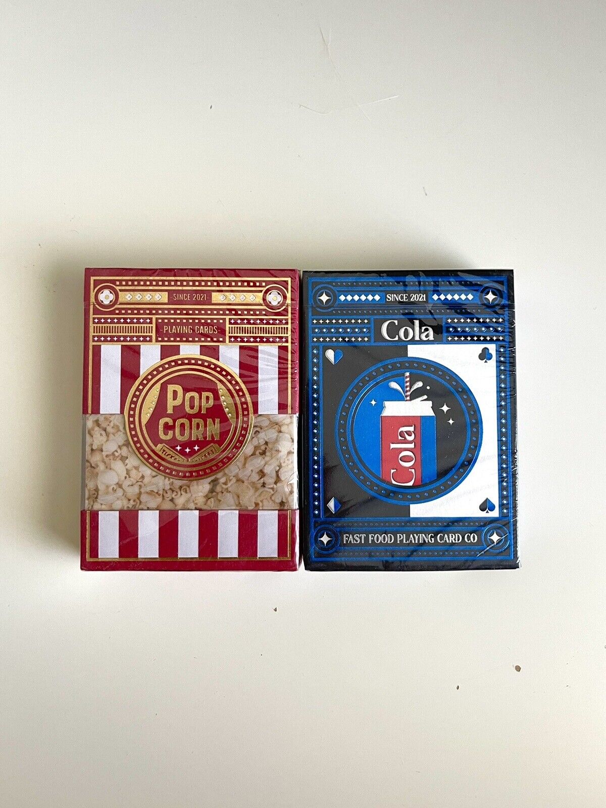 2 of  Popcorn And Cola Playing Cards (rare, Fontaine, Dananddave,theory11)