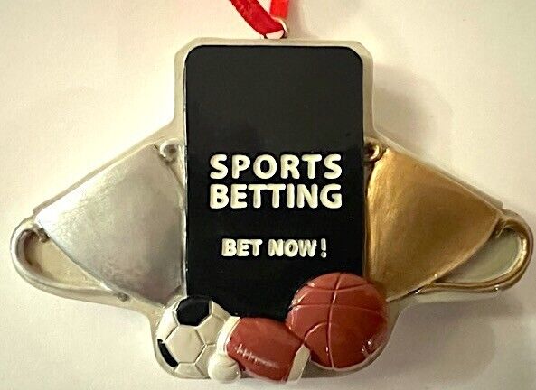 Sports Betting Christmas Tree Ornament Smart Cell Phone Gambling Holiday Gift