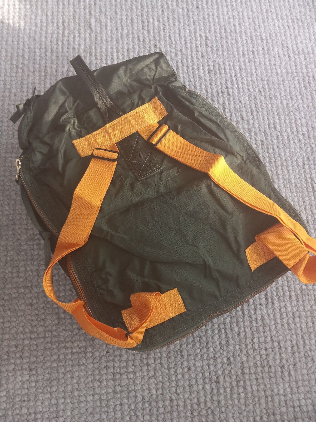 US GI Aviation Survival Kit bag/backpack. Hot Weather.  Empty, NIB.
