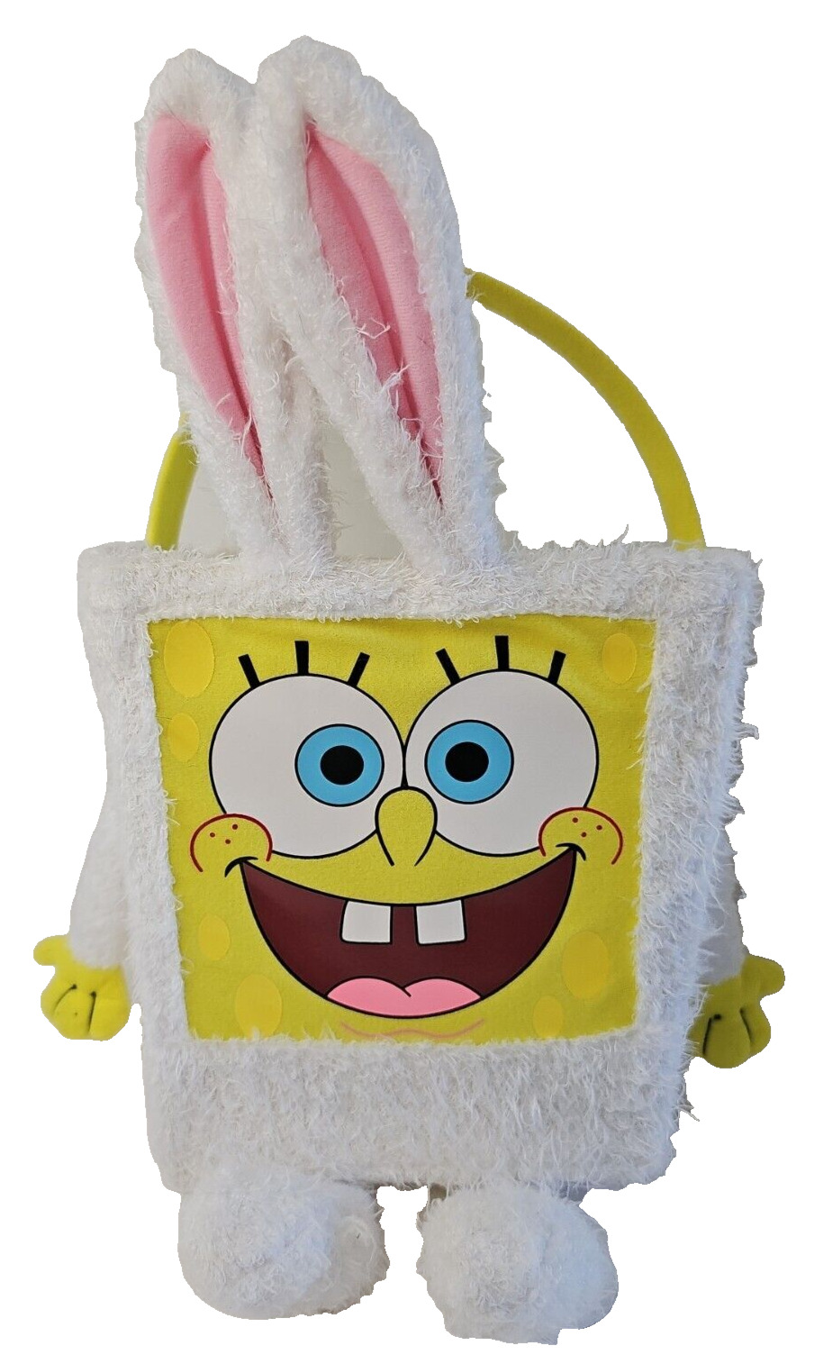 Spongebob Squarepants Easter Bunny Basket Nickelodeon Plush Viacom 2005 VHTF
