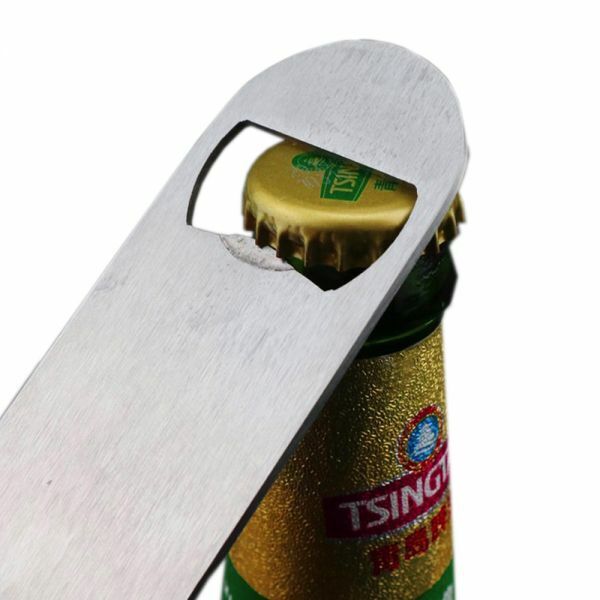 US 10pcs/pack Flat Stainless Steel Beer Bottle Opener Bar Blade Opener Tool