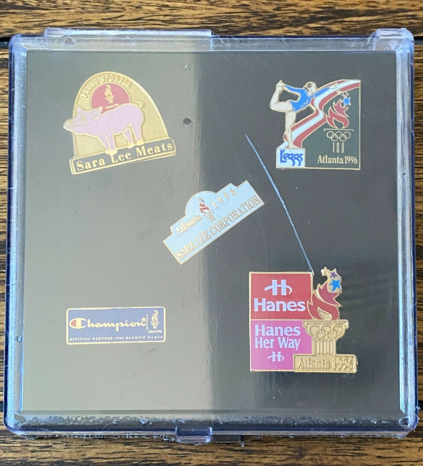 1996 Atlanta Summer Olympics XXVI Sponsor Pin Set w/COA Sealed - Vintage Used