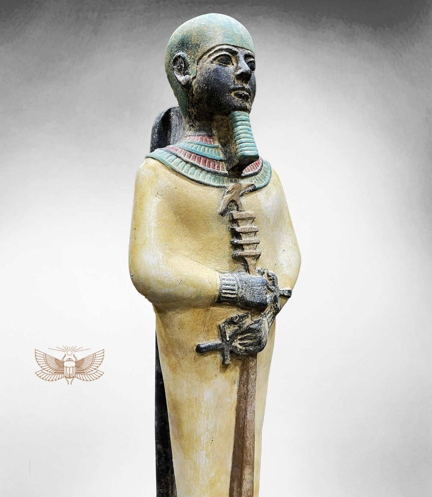 Large Egyptian God Ptah statue, God Ptah. patron of craftsmen and architects
