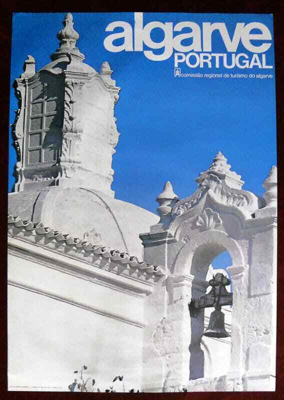 Original Poster Portugal Algarve Belfry Architecture Iberia