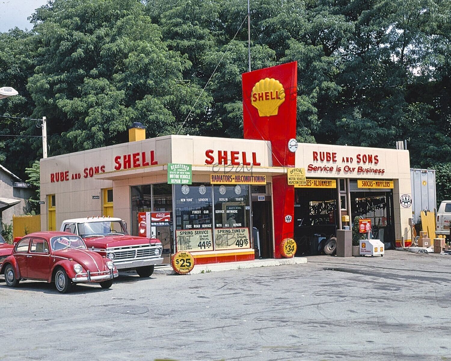 Vintage Shell Station 8x10 Photo Reprint