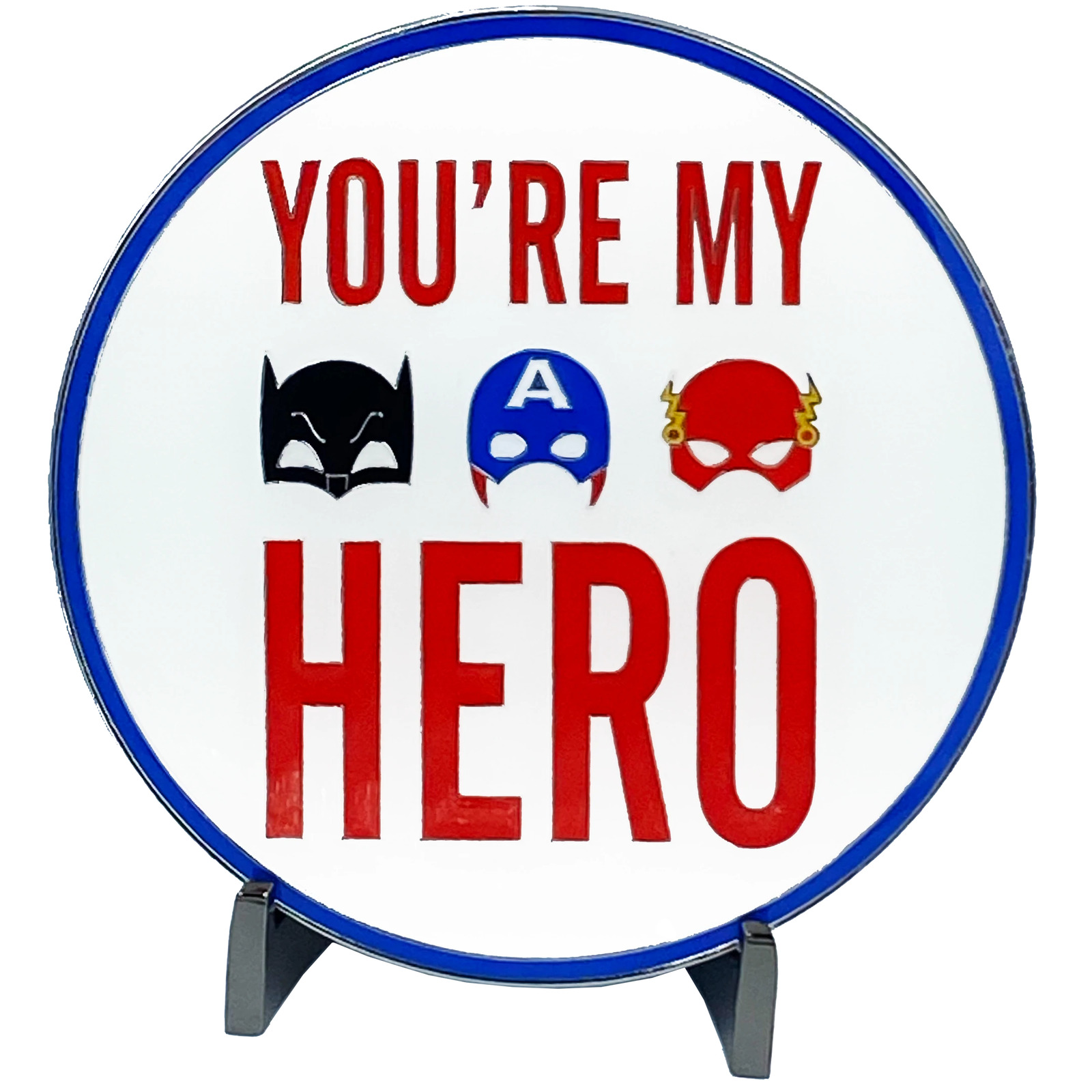 J-007 I Love You Daddy You're My Super Hero Glow-in-the-Dark Challenge Coin fath