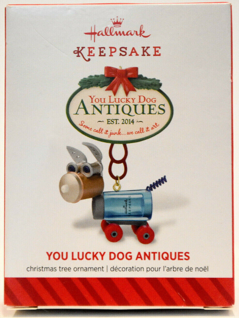 Hallmark - You Lucky Dog Antiques - Some Call it Junk We Call It Art - Ornament