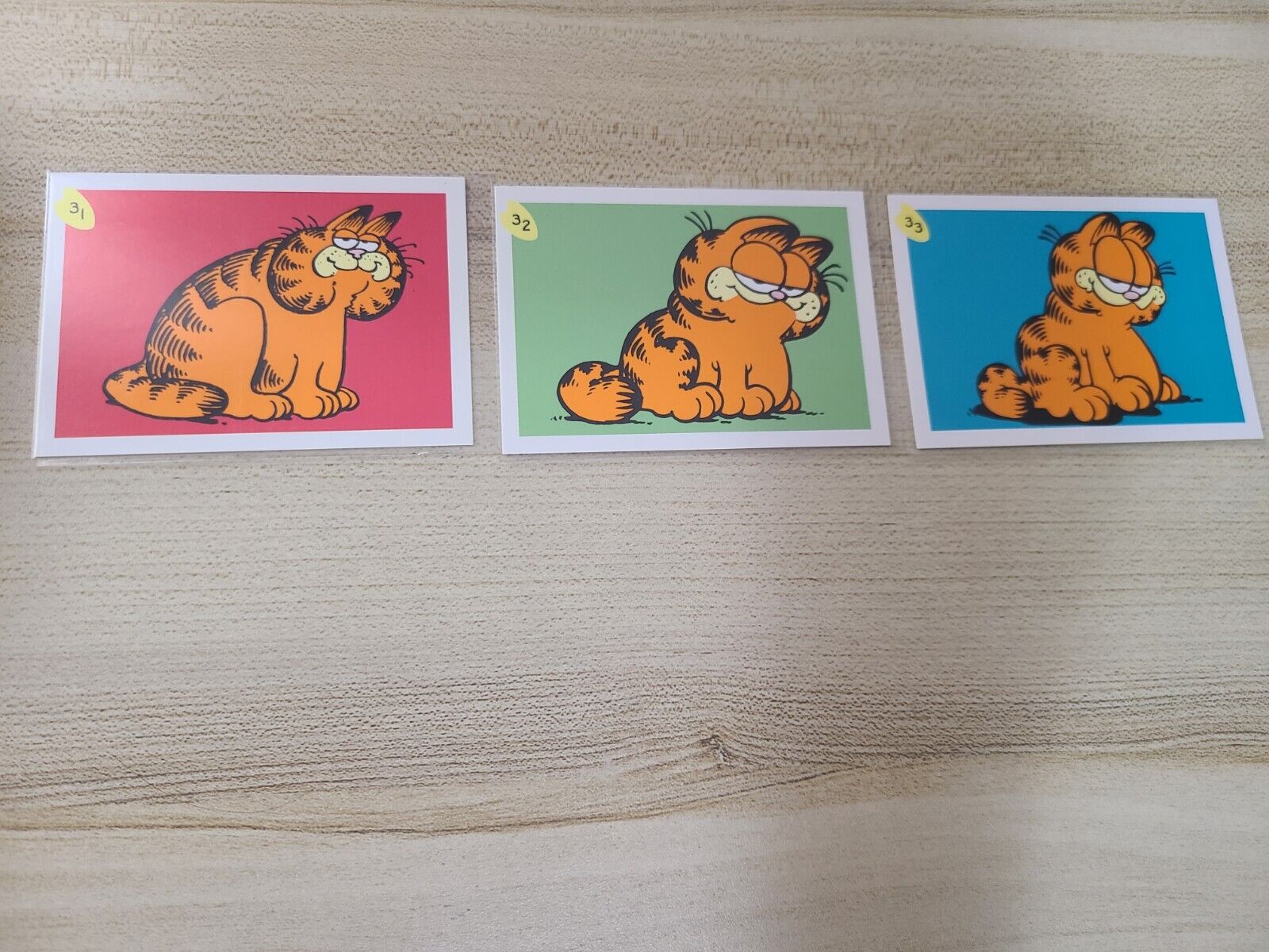 1978 Skybox Evolution Of Garfield 3 Card Lot