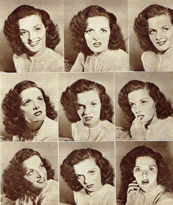 Jane Russell Multi Expressions / Moods 1946 Photo Article 8847