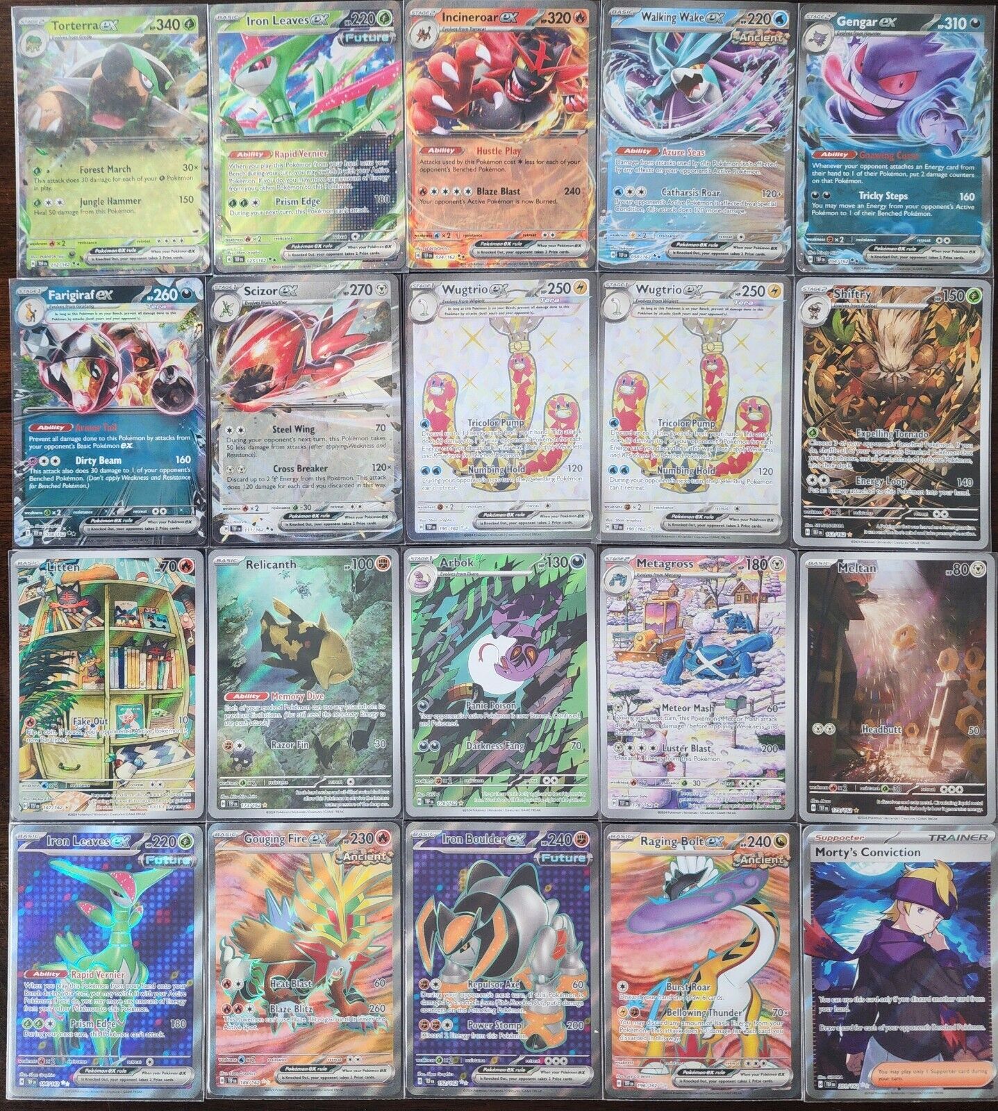 Pokemon Temporal Forces Holo+ Lot Of 20 Cards - All NM+