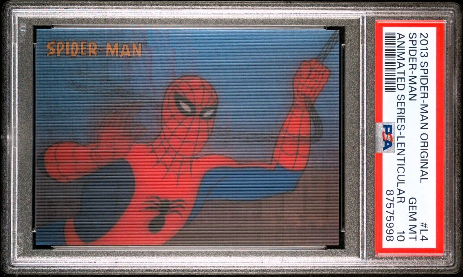 2013 Rittenhouse Spider-Man Original Animated Series Lenticular PSA 10 GEM Pop 1