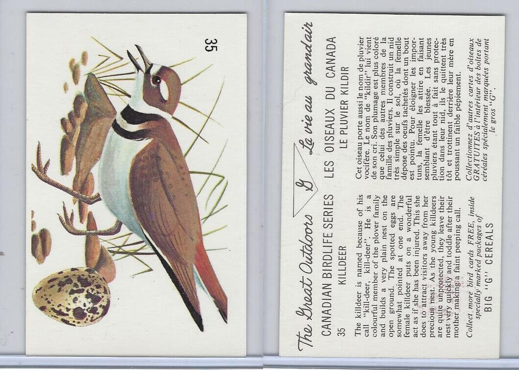 FC33-2  General Mills, Canadian Birdlife, 1960, #35 Killdeer
