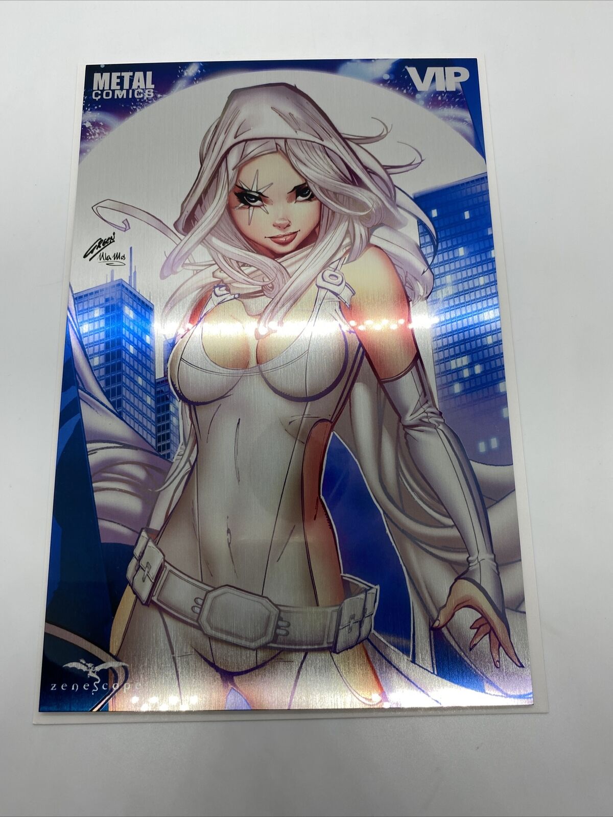 Zenescope Grimm Fairy Tales VIP White Witch Rare METAL Cover by Paul Green NM