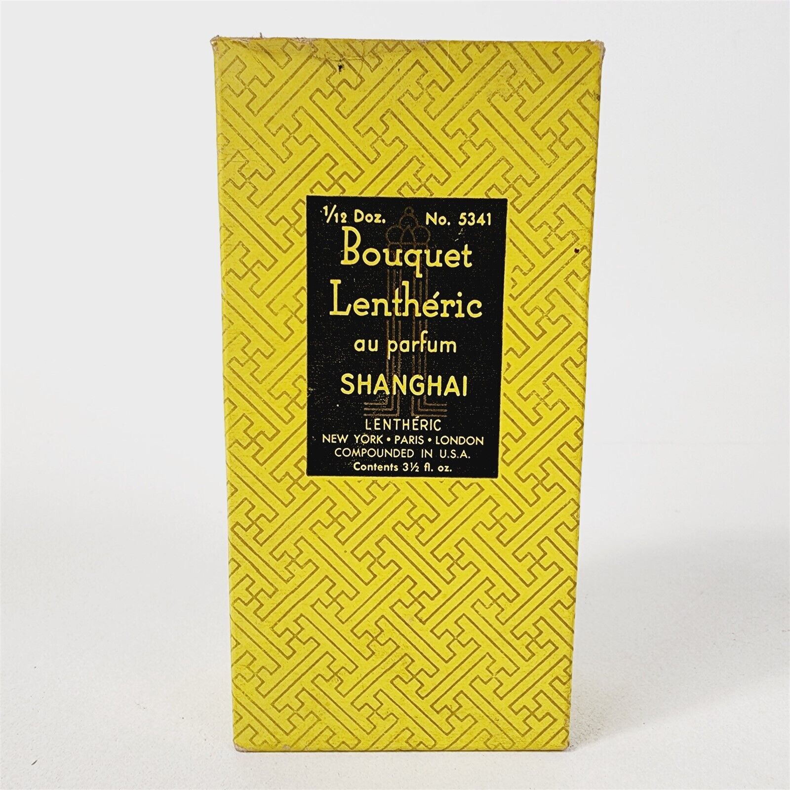 Vintage Bouquet Lentheric Au Parfum Shanghai Perfume 3.5 oz No. 5341 - NOS