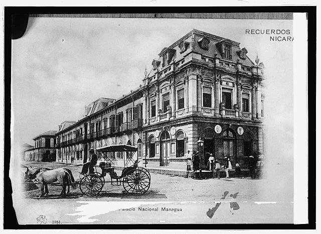 Nicaragua,National Palace,Managua,Central America,1909-1919,Street Scene