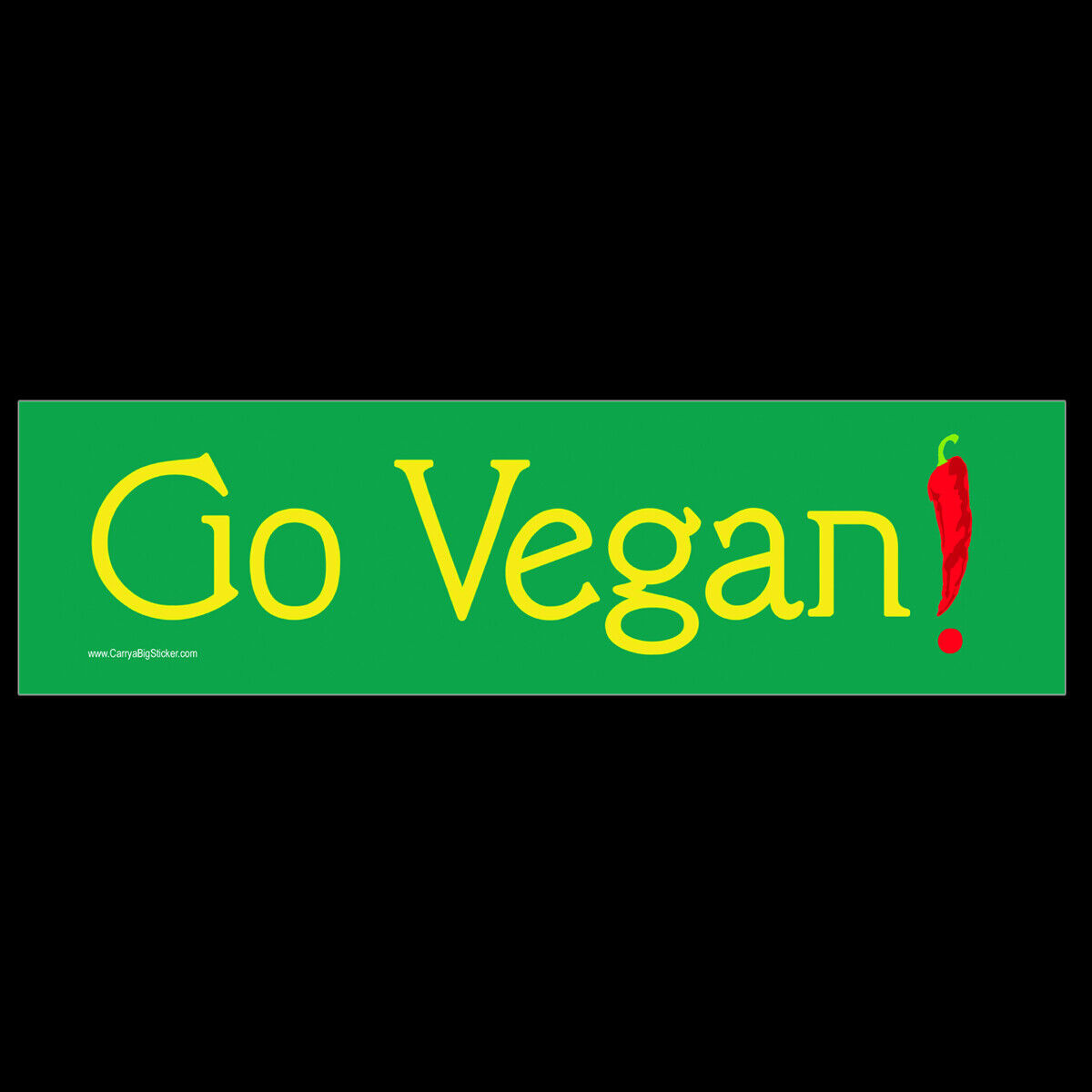 Go Vegan BUMPER STICKER or MAGNET magnetic decal stop eating animals protect 