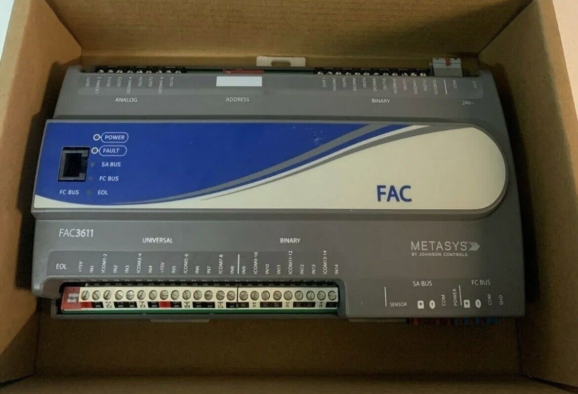 Johnson Controls Metasys MS-FAC3611-0 - *New - Open Box