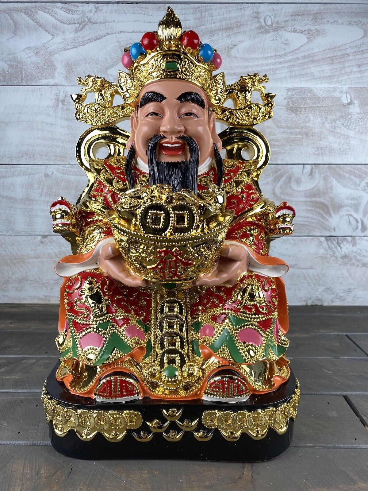 God Carrying Yuan Bao Figurine 15” Stealstreet SS-MU-LD003 Chinese Statue