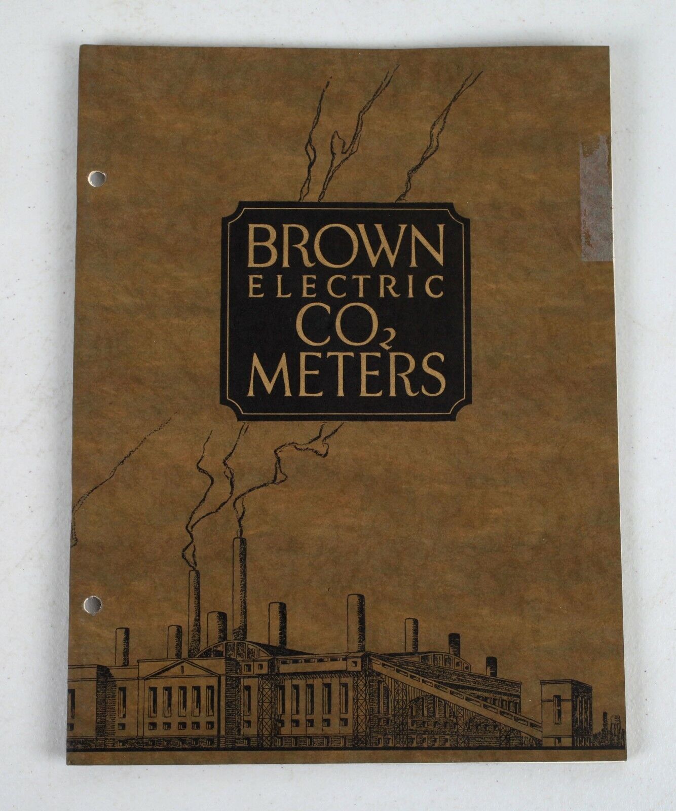 Vintage Brown Instruments Art Deco Catalog Electric CO2 Meters 1926 