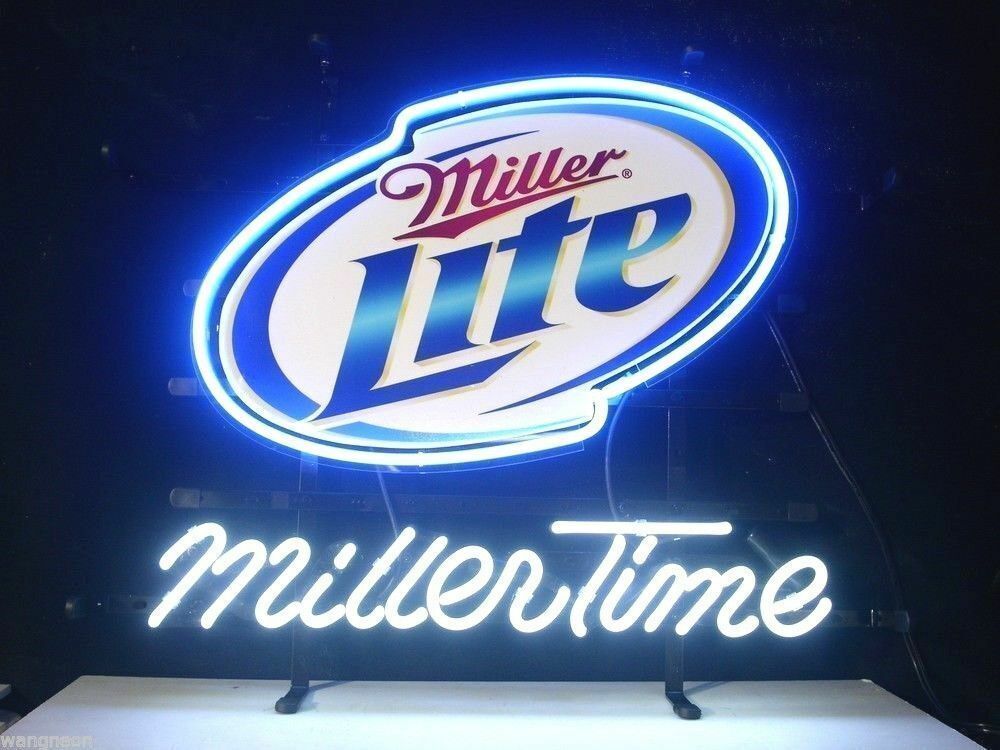 New Miller Lite Miller Time Neon Light Sign 14