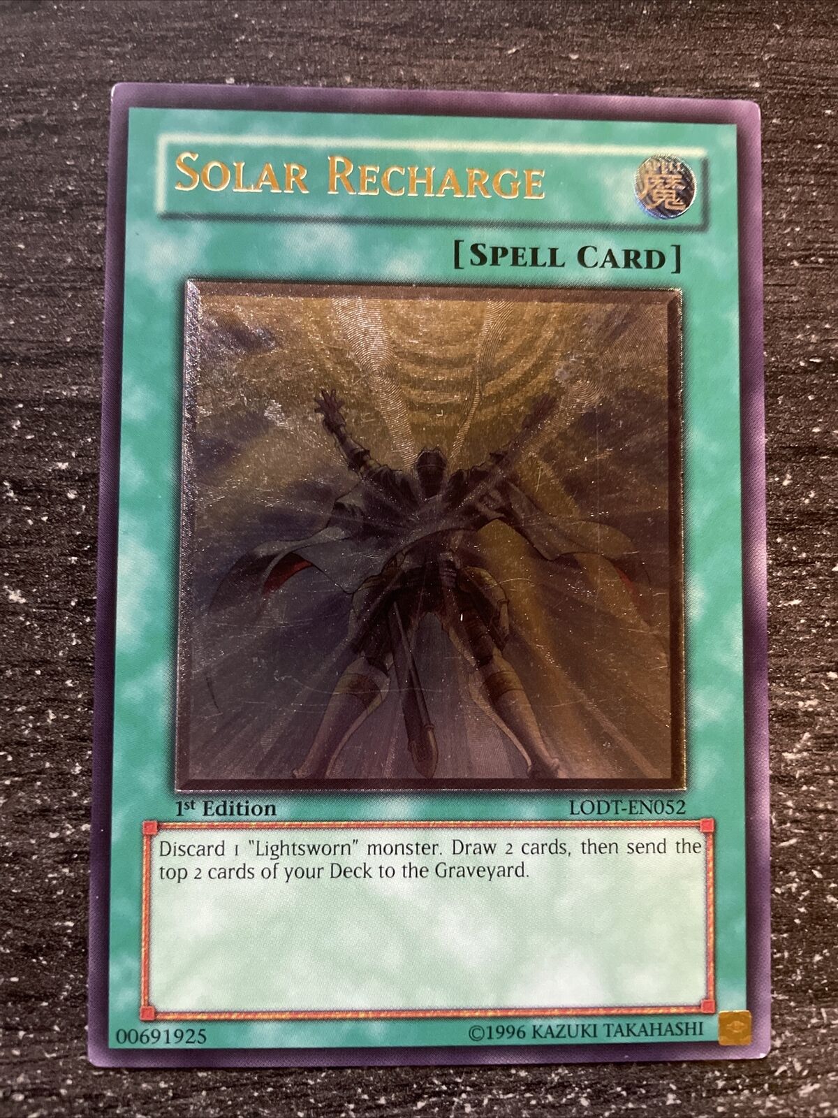 YU-GI-OH CARD SOLAR RECHARGE 1ST LODT-EN052 ULTIMATE RARE CLOSE TO NEW/NM