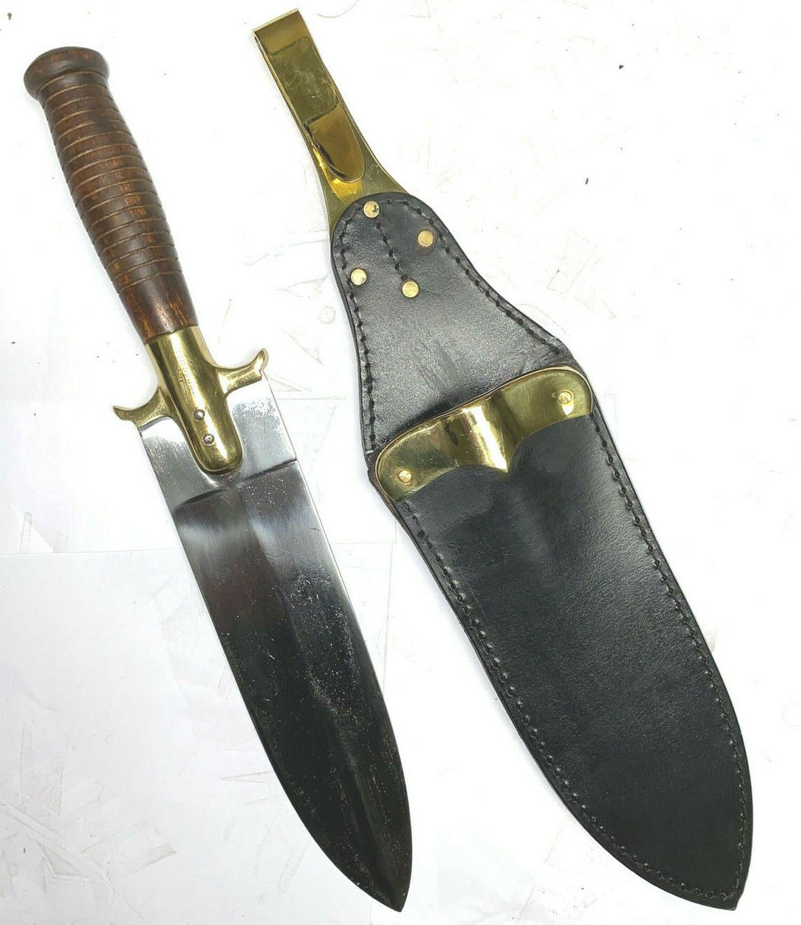M1880 Hunting Knife with Leather Sheath - Reproduction 