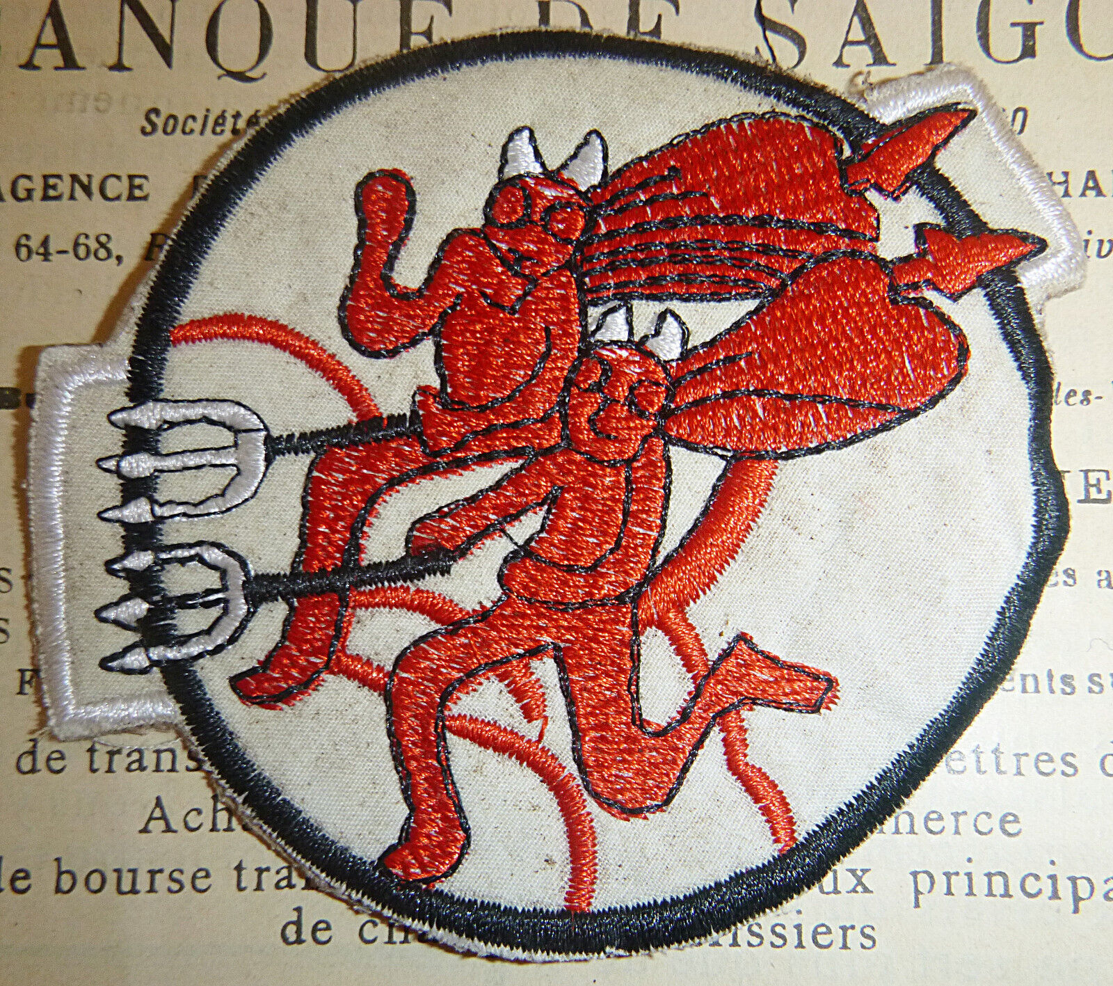 RED DEVILS - Patch - USAF - 434th Tactical Fighter Squadron - Vietnam War M.613