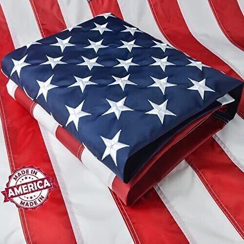 6x10 American Flag Outdoor Heavy Duty 100% Made in USA, US Flag 6x10 ft USA Flag