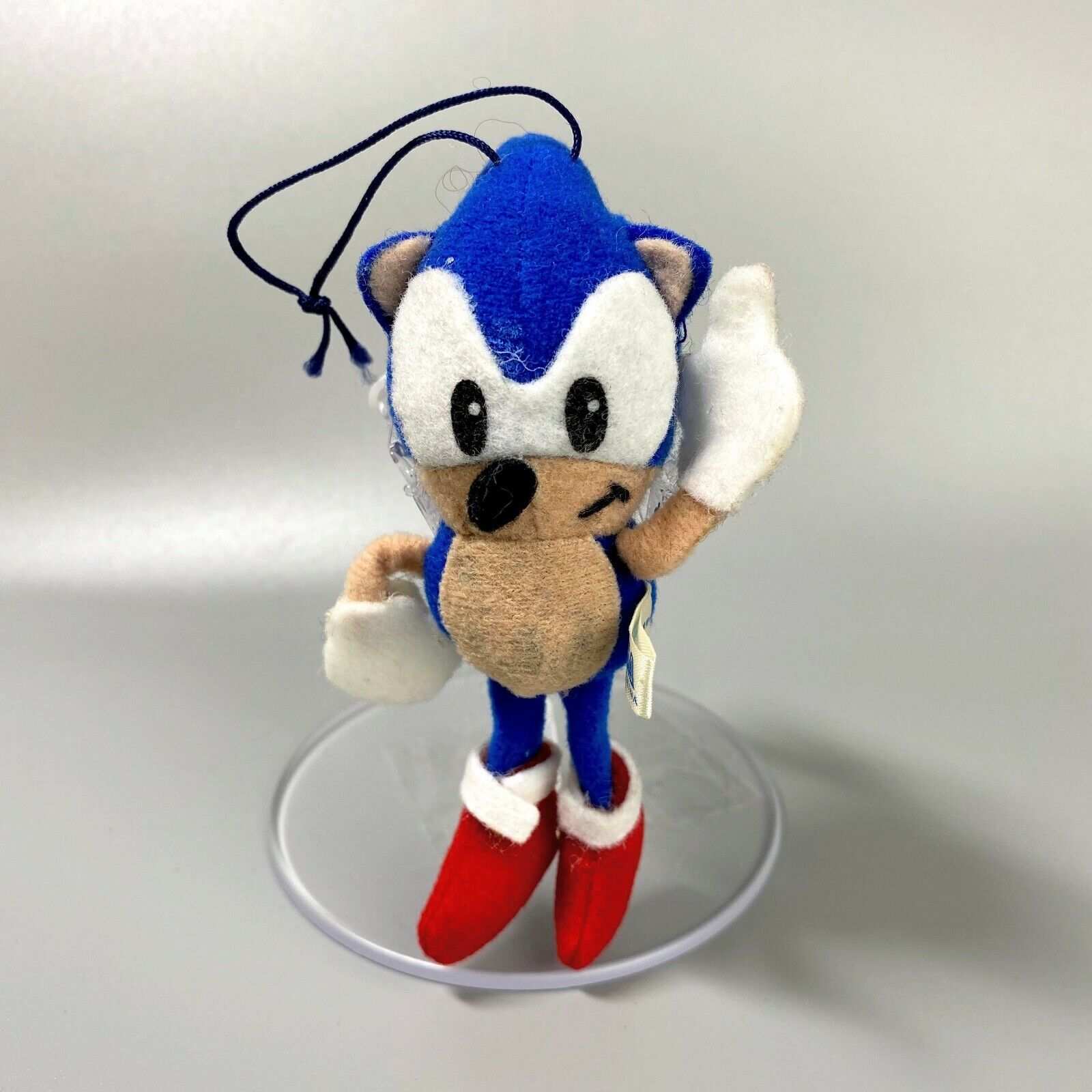 Very Rare Early model Sonic the hedgehog Keychain mascot Plush doll from japan