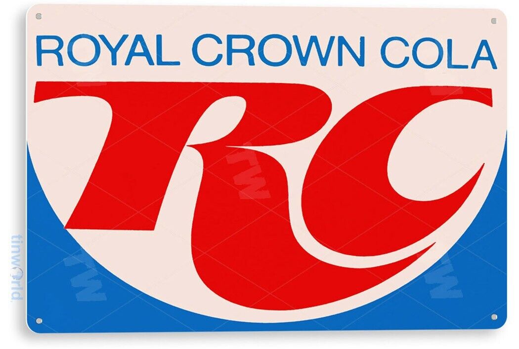 TIN SIGN Rc Royal Crown Retro Cola Sign Coke Soda Bar Kitchen Cottage Cave A154