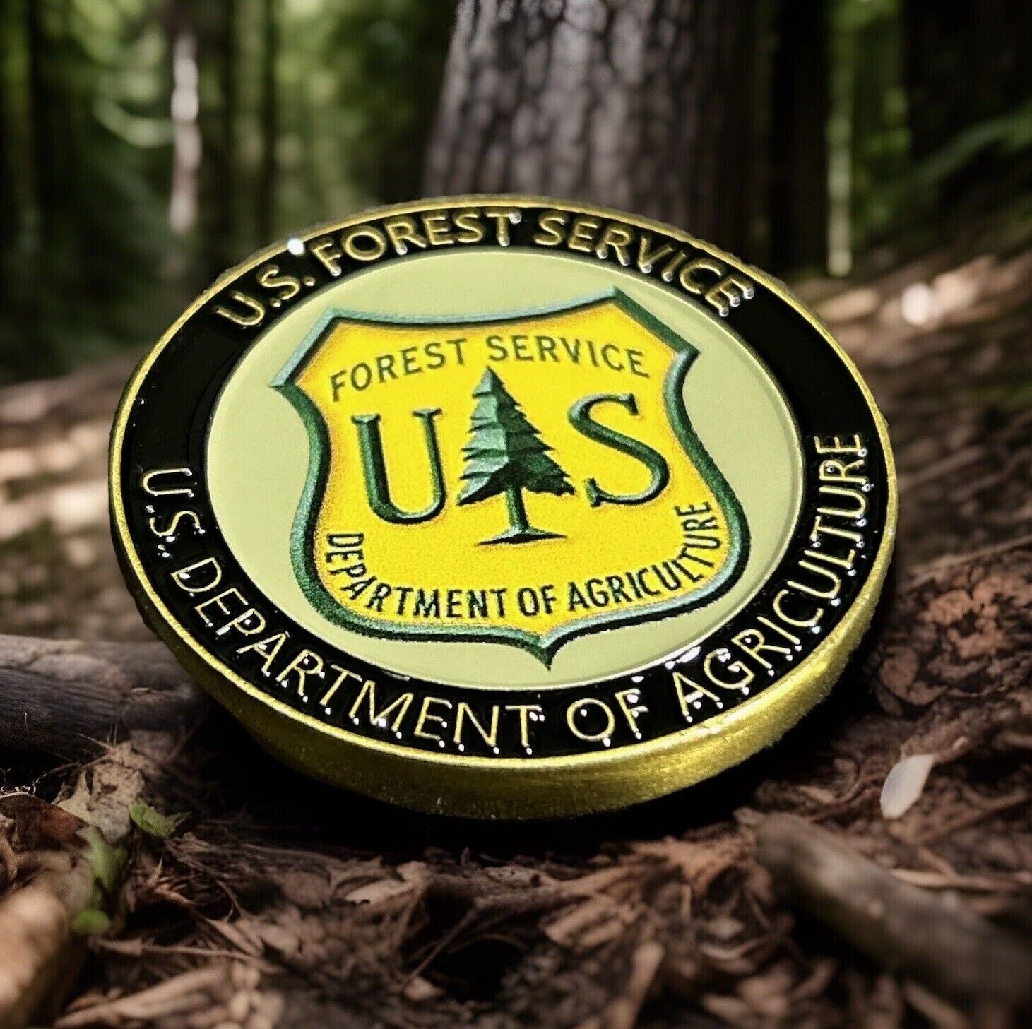 US FOREST SERVICE Challenge Coin🌲-DEPTARTMENT OF AGRICULTURE 1.75\