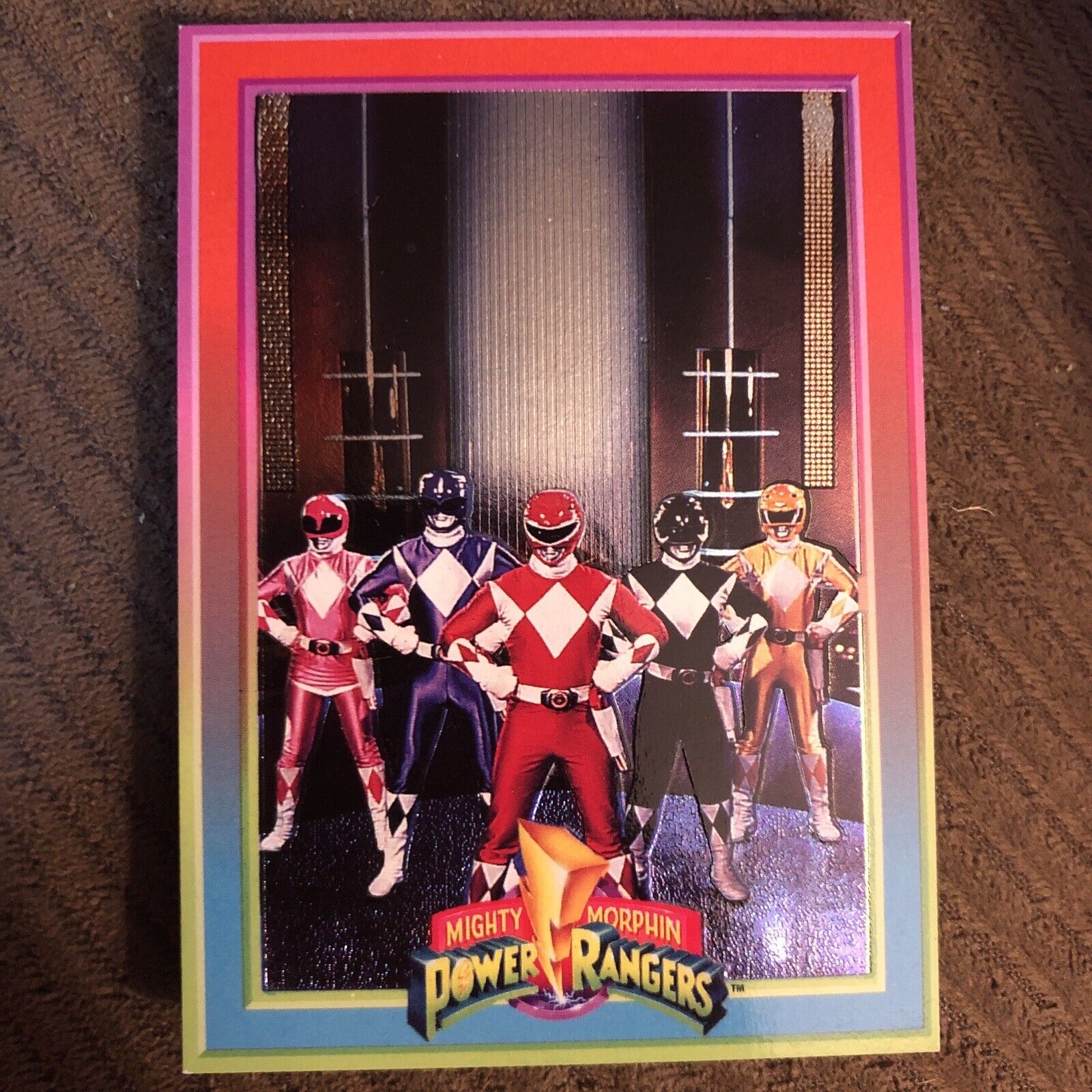 1994 Mighty Morphin Power Rangers - Power Foil #7 - Ready For Action - NM-MT