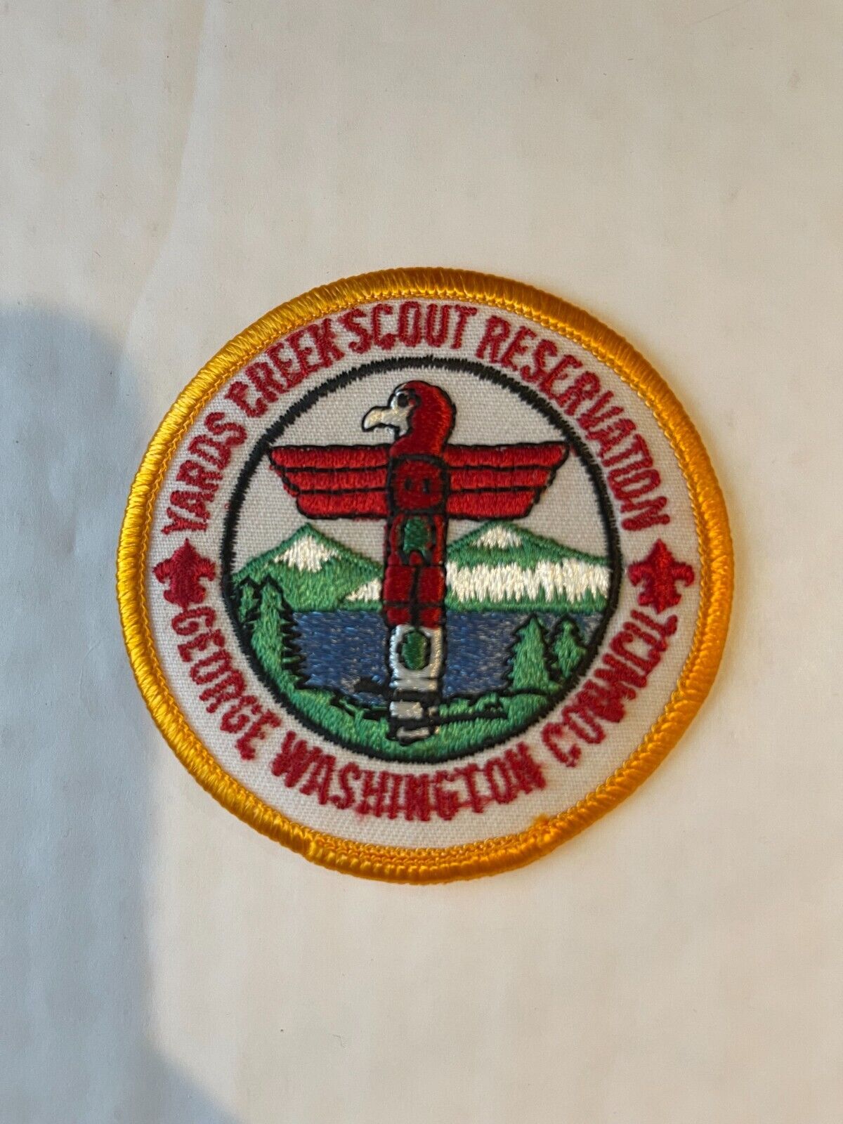 YARDS CREEK SCOUT RESERVATION PATCH * GEORGE WASHINGTON COUNCIL BSA