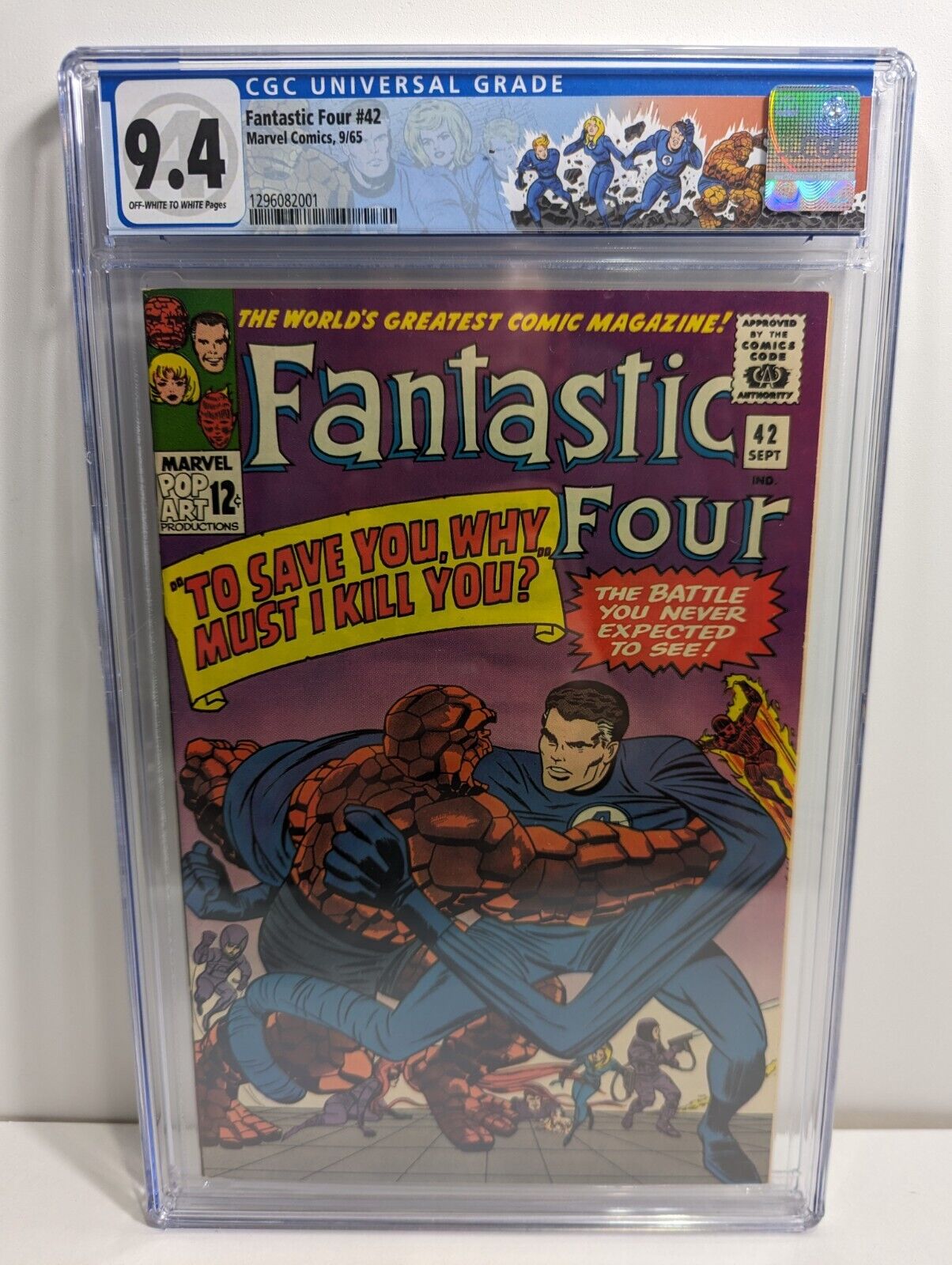Fantastic Four #42 Marvel Frightful Four/Trapster/Medusa CGC 9.4 High Grade