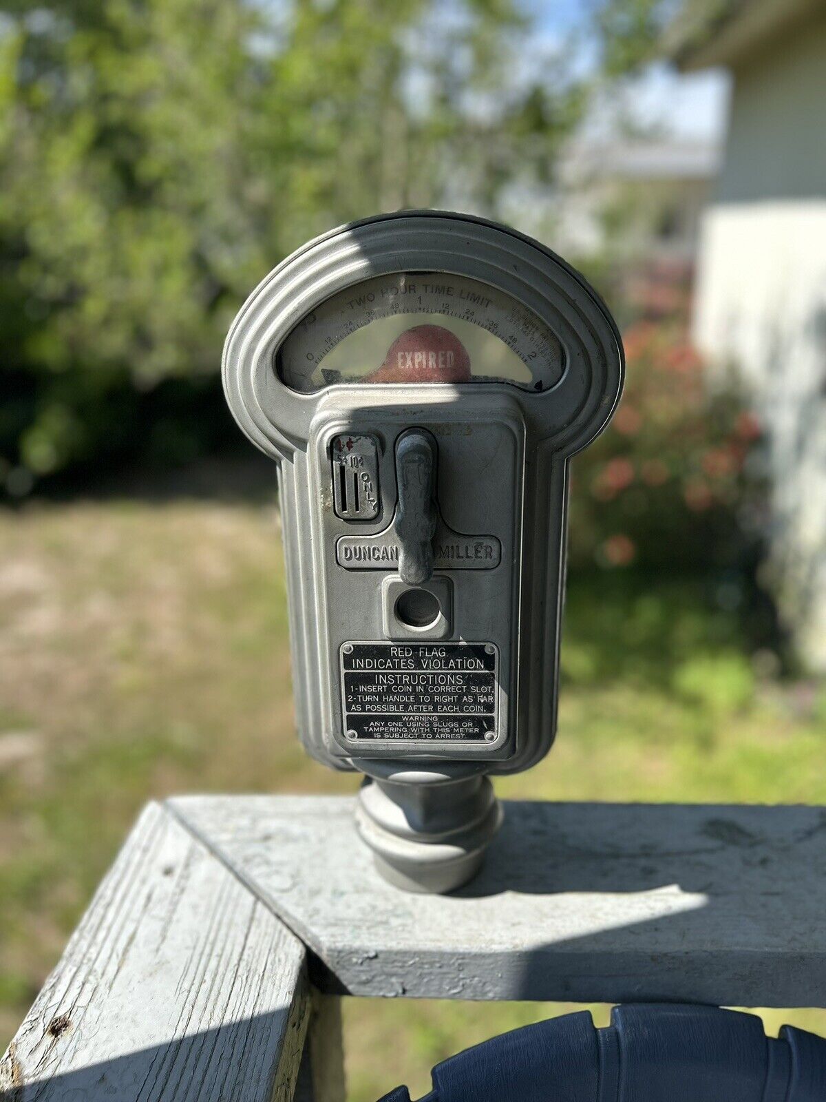 Vintage Duncan Parking Meter 5/10 Cent Retro With Key Read 