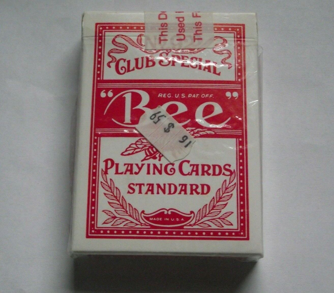 Hacienda Casino Bee club special dealer playing cards standard cambric finish ~B