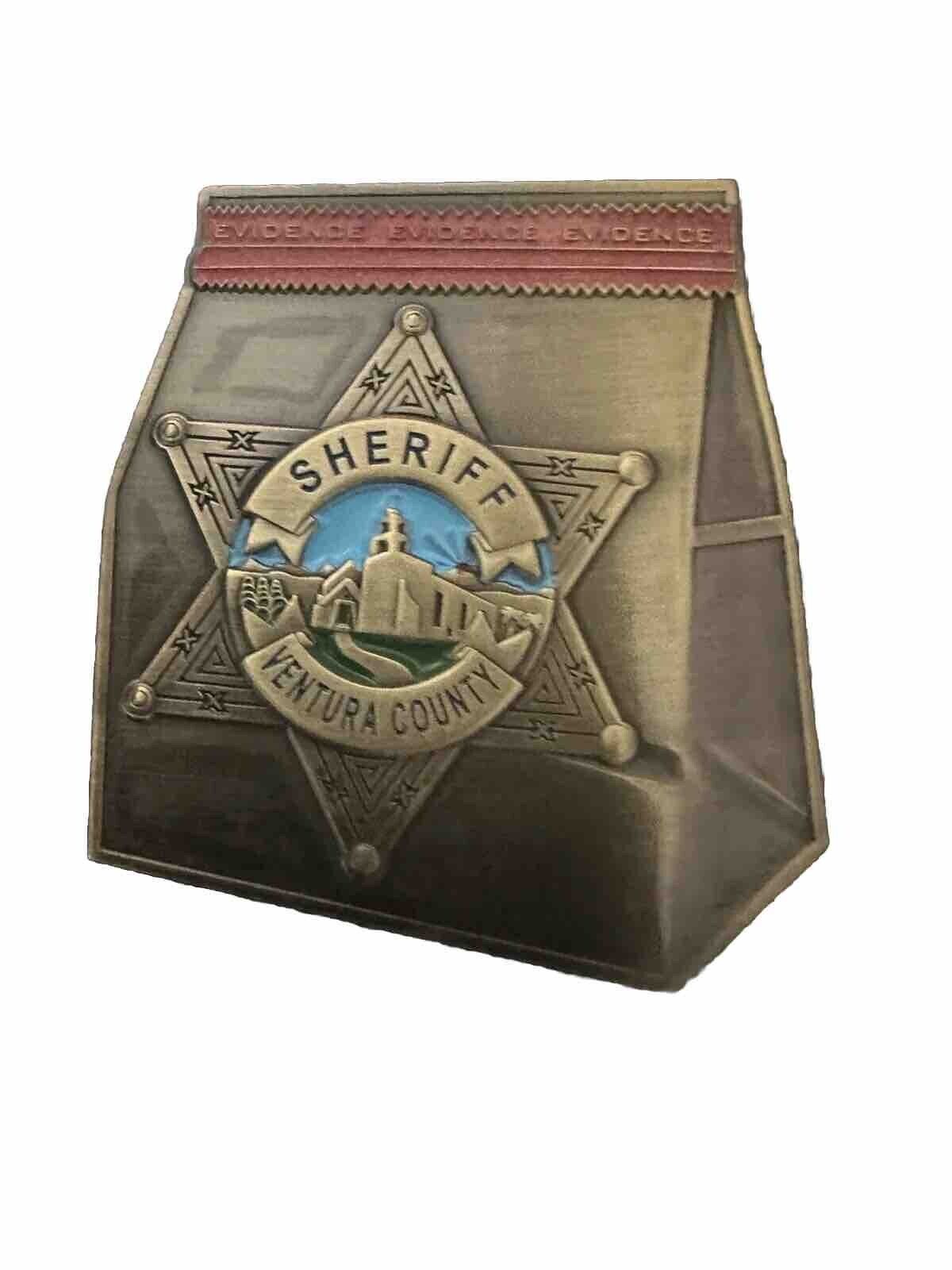 Ventura County Sheriff Challenge Coin “Evidence Bag”