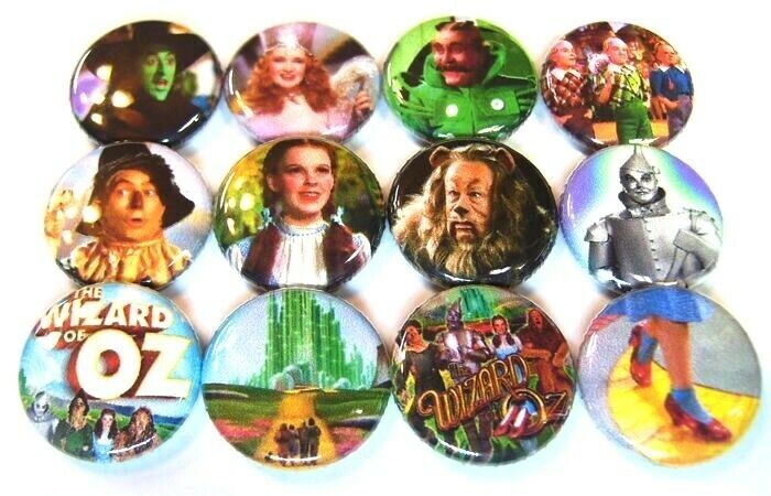 12 WIZARD OF OZ - ONE Inch Buttons 1\