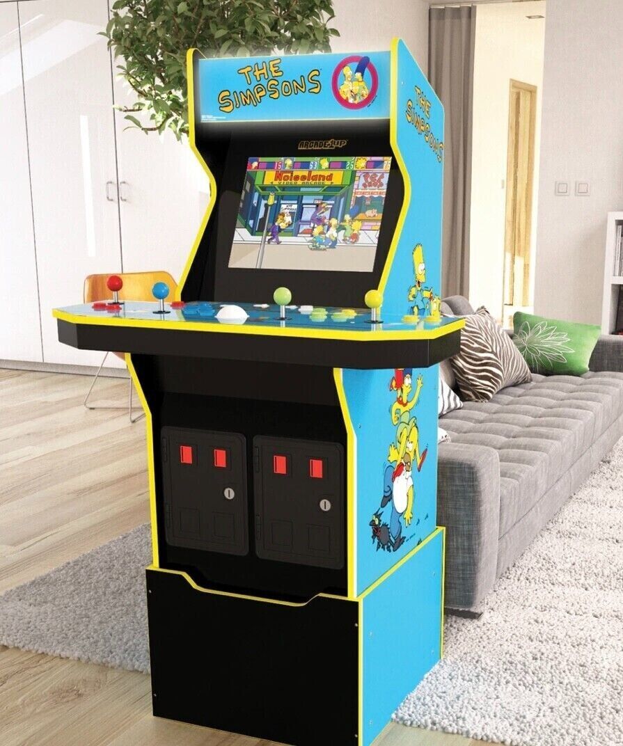 Arcade1Up The Simpsons  NEW with Riser Wifi Lighted Marquee EXPERIENCED SELLER