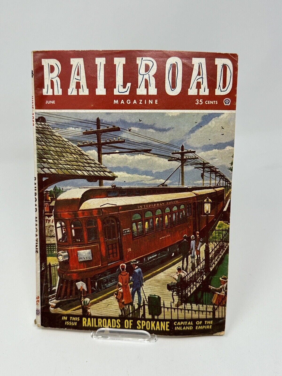 Vintage Railroad Magazine June 1953 trains railway - See Pics