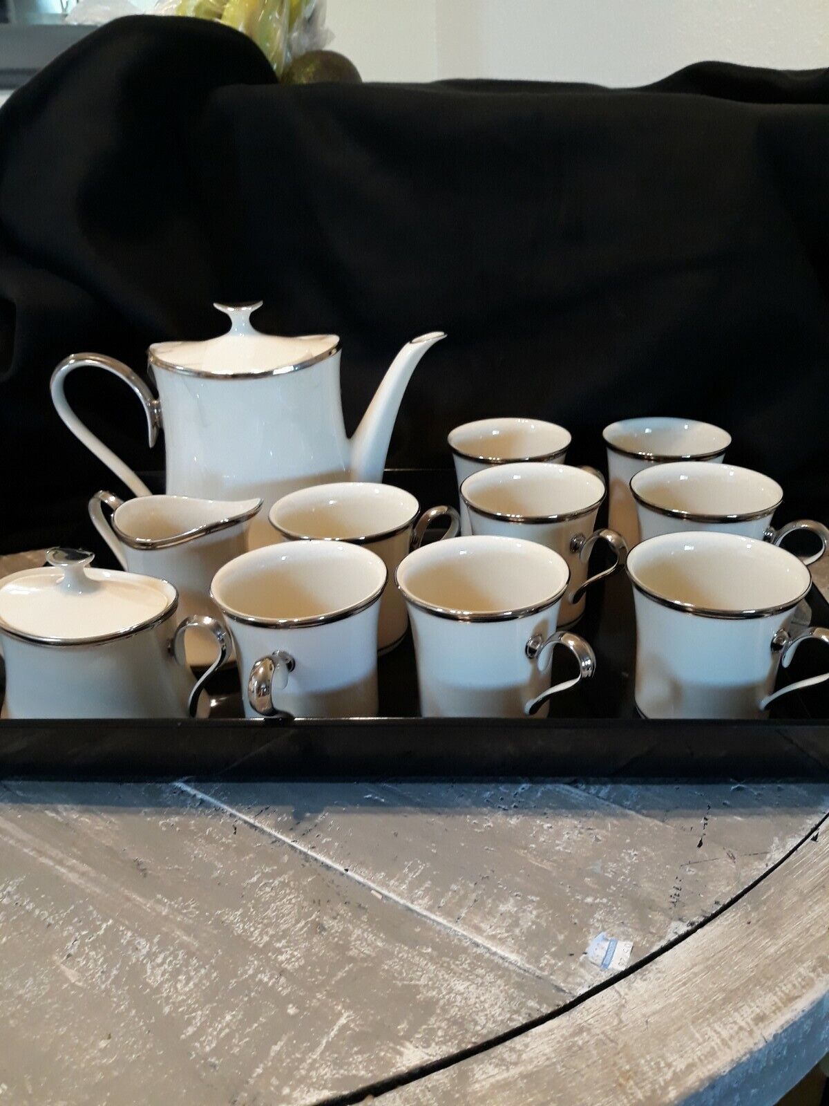 Lennox Tea Set With Cups, creamer And Sugar Made In The USA